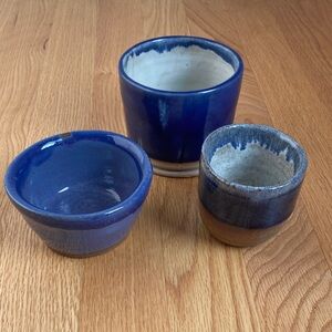 Blue Ceramic Pottery Set 💙